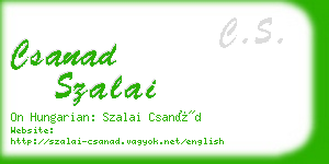 csanad szalai business card